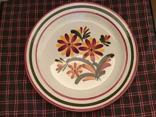 Rose Herbeck 10" Designer  Sample Plate Signed With Her White Dot Signature