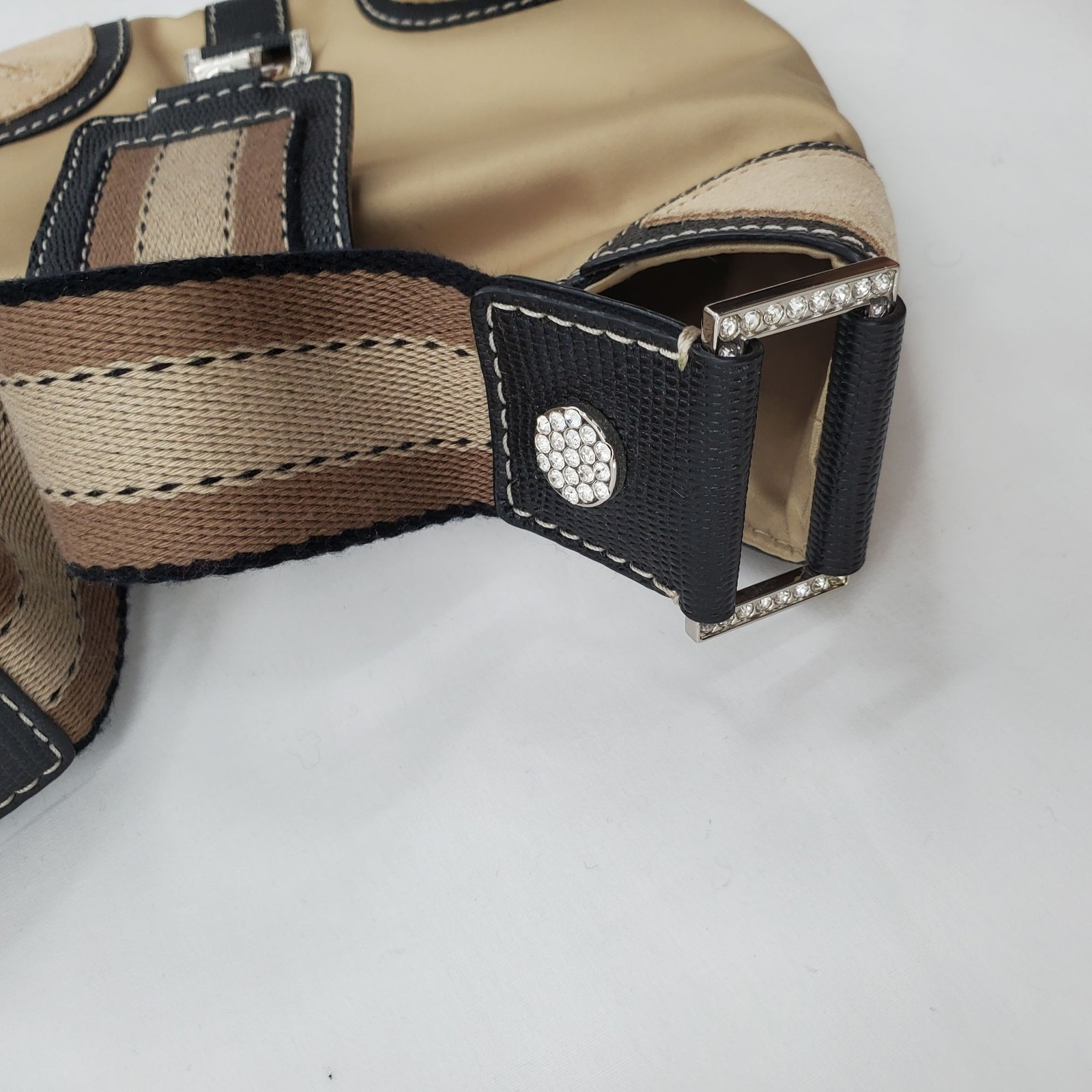 MICHAEL Michael Kors Women's Sport Luxe Small Hobo Satin Bag Sand New With Tags thumbnail 9