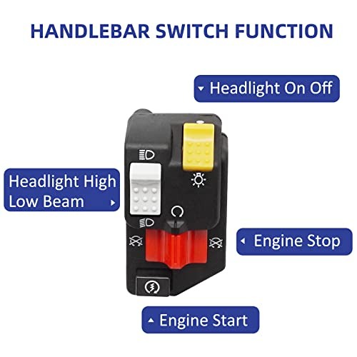 Handlebar Switch Start Stop Headlight for Honda TRX400EX Sportrax 400 1999 - Picture 4 of 7