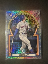 2023 Bowman Chrome Rookie Brett Baty Mets: Mega Insert No. ROYF-3