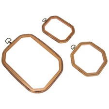 3pcs Embroidery Hoop Vintage Embroidery Frame DIY Cross Stitch Hoop Supply