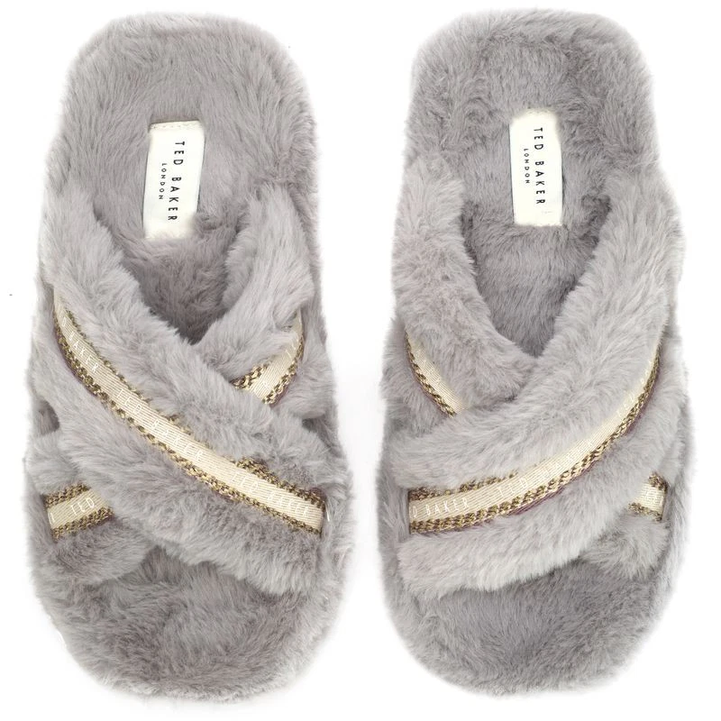 Zapatillas Ted Baker para mujer Topply Backless Mules grises Foto 2 de 3