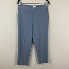 Aritzia Babaton Conan Pant Cropped Slim-leg Pull On Trousers Size 8 Blue