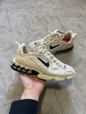 Size 11- Nike Stussy x Air Zoom Spiridon Caged 2 Fossil