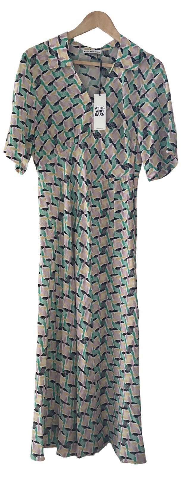 Vestido Attic And Barn Justin Mezcla Seda, Talla Italiana 42, PVP £303