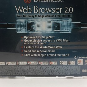Web Browser 2.0 with SegaNet Sega Dreamcast Disc Complete In Case