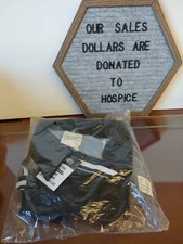 NWT Official Sports Long Sleeve Soccer Referee Jersey Size M Medium NEW Black Wh