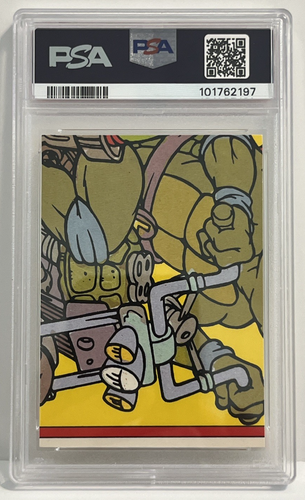 1989 Topps Teenage Mutant Ninja Turtle TMNT Turtles Sticker PSA 8 #10 - Picture 4 of 4