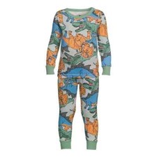 Jurassic World Character Toddler Snug-Fit Pajama Set-Green -2T-New In Package