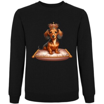 Sweatshirt Schwarz Dackel Dachshund Teckel Jagdhund Jagt Dackelwelpe Dac 402902s