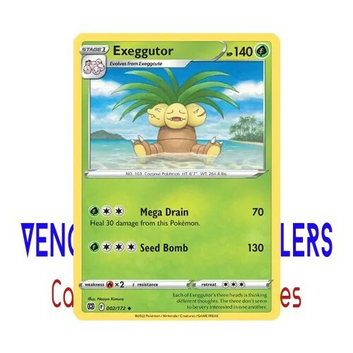 Exeggutor 002/172 - 2022 Pokémon TCG - Brilliant Stars UnCommon NM/M | eBay