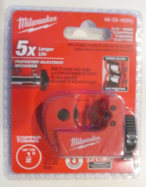 Mini Copper Tubing Cutter Milwaukee 1/2 in Lifetime Tool Blade for sale