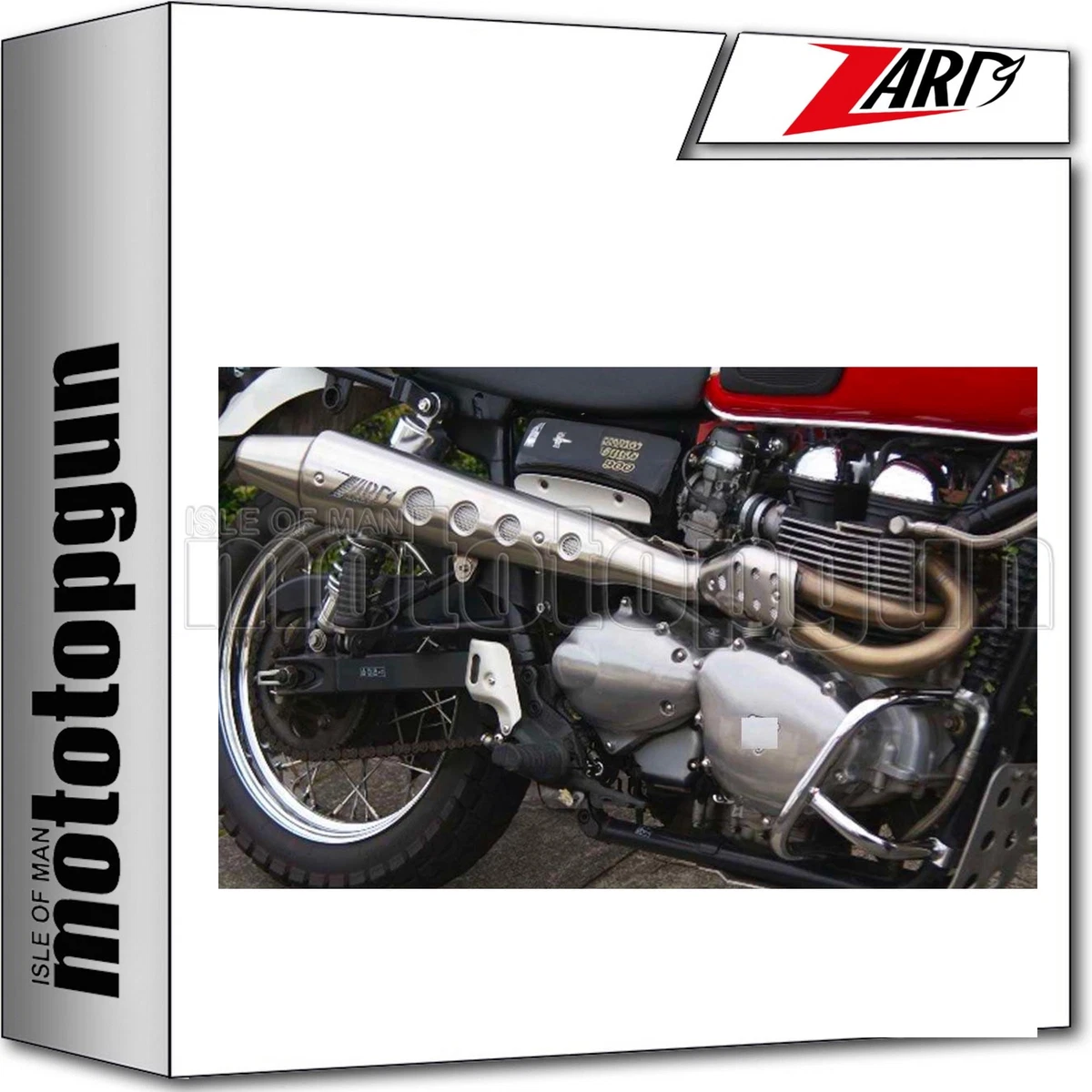 ZARD E3 FULL SYSTEM EXHAUST CONICAL HIGH STEEL BH TRIUMPH
