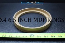 4 MDF SPEAKER RING SPACER 6.5BZ BEZEL INCH WOOD 3/4 THICK FIBERGLASS RING-6.5BZ