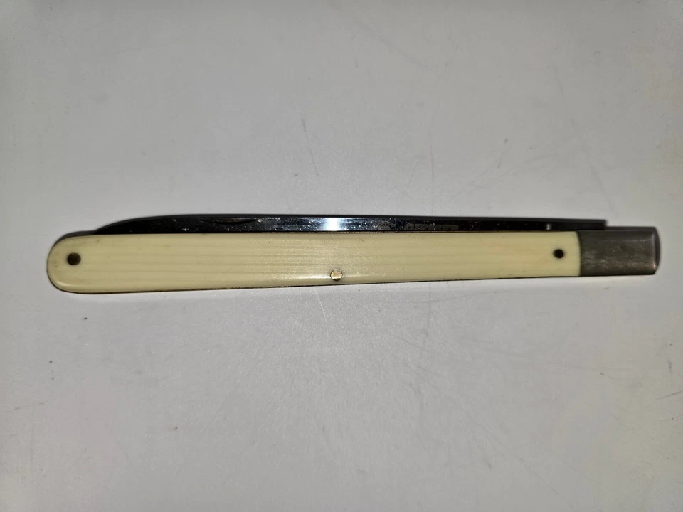 🗡️ Navaja de Bolsillo Probador de Melón Giesser Colonial De Colección - Alemania - Marfil Delrin Foto 2 de 4
