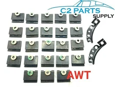 1964 1965 1966 1967 C2 Corvette Coupe Windshield Molding Clip Set "AWT" 3904931