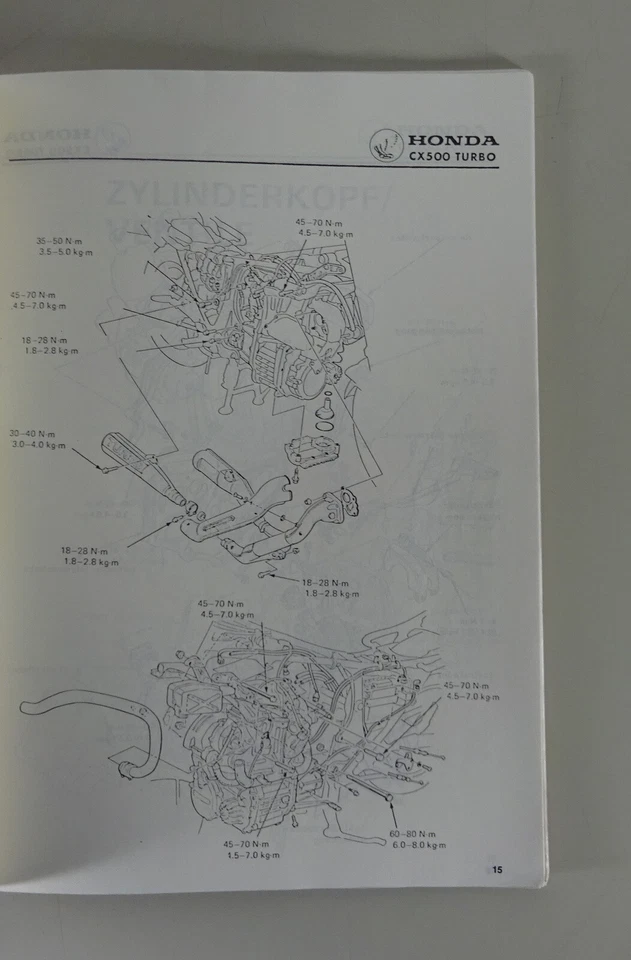 Manual de Operación Honda Cx 500 Turbo Año 1981-1982 - Imagen 3 de 4