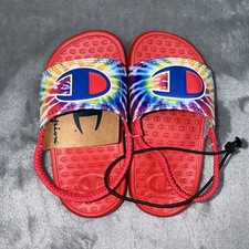 Champion Super Slides Tie Dye Multicolor CP101196T Toddler NEW without Box