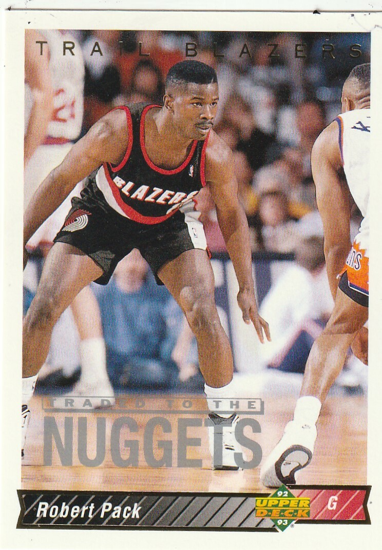 FREE SHIPPING-MINT-1992-93 Upper Deck Robert Pack #143 BLAZERS