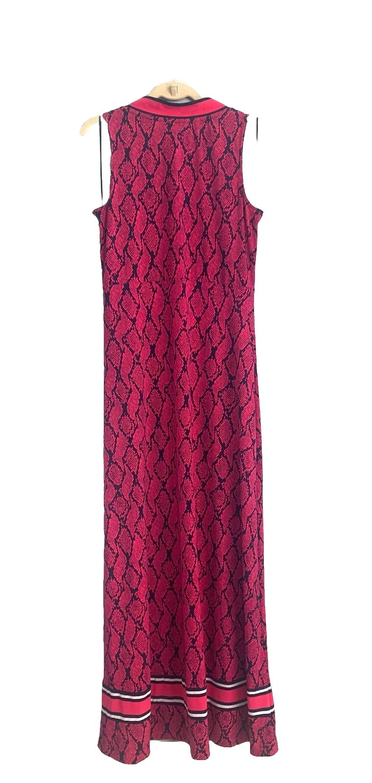 Maxi abito rosa Michael Kors stampa serpente grande