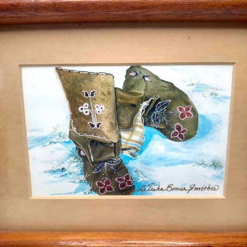 Set of 3 The Four Seasons Moccasin Series Miniature Framed Prints LeTisha Smith - Picture 7 of 12