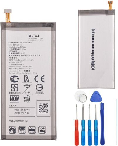 Replacement Battery for LG Q60 / Stylo 5 Q720PS Q720TS, BL-T44 3500mAh + Tools - Picture 1 of 1
