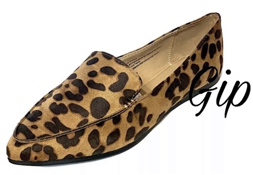 leopard pointed toe loafers