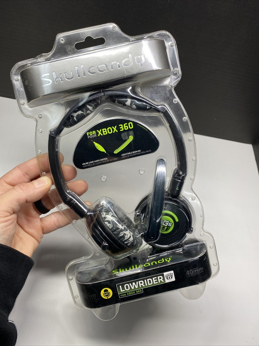 ORIGINAL Skullcandy Lowrider for XBOX 360 Over Ear 40mm ORIGINAL Skullcandy Lowrider for XBOX 360 Over Ear 40mm