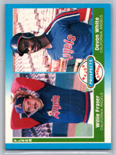 1987 Fleer #646 Willie Fraser / Devon White Angels