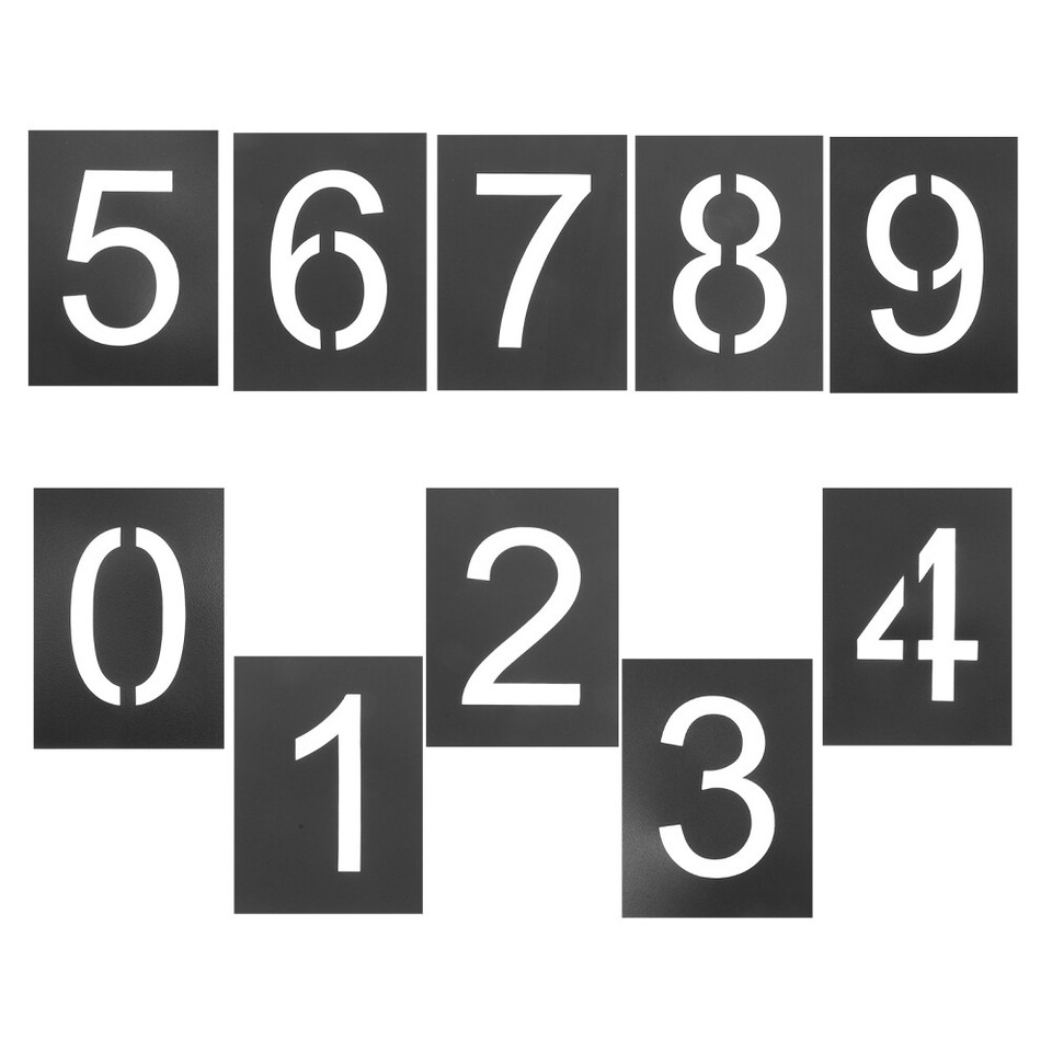 2 Sets Number Templates Large Number Stencils Spray Paint Number