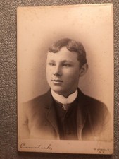 Antique Photograph Cabinet Card Fashionable Young Man New York