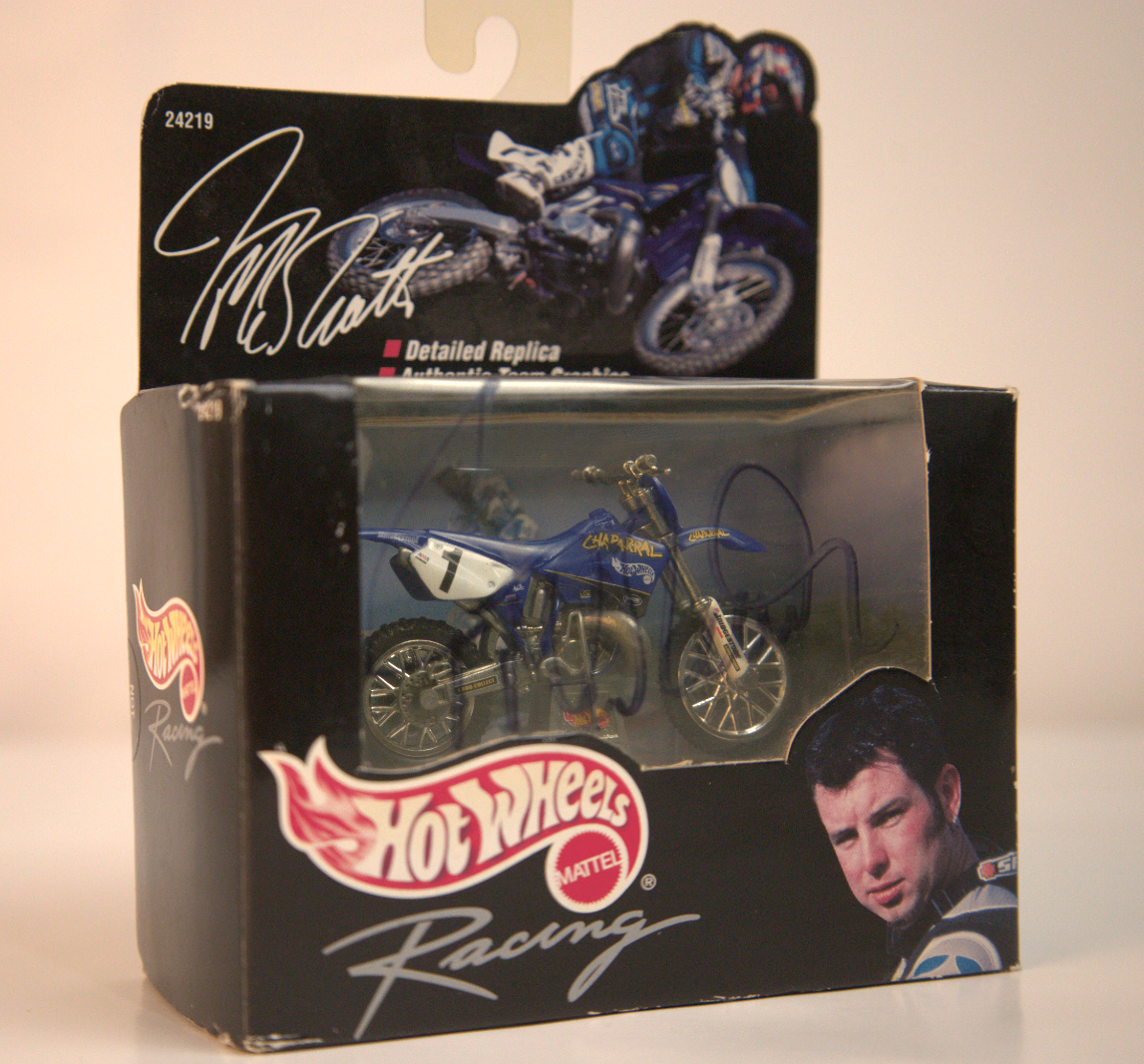 Jeremy McGrath Autographed Hot Wheels Racing Super Cross Bike New - Main Image