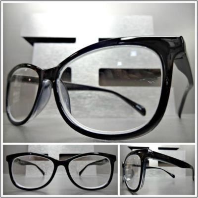 Women's VINTAGE 60's RETRO CAT EYE Style READING Eye Glasses Readers Black Frame