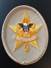 Star Rank Badge Emblem Patch BSA Since 1910 Backing