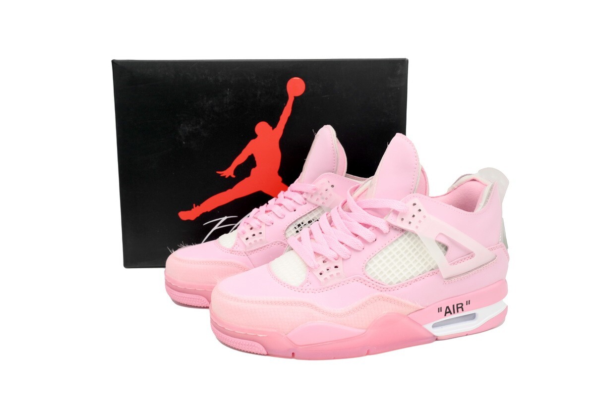 Air Jordan 4 ピンク シューズ（男女兼用） size 5.5-8 OFF White x Air Jordan 4 