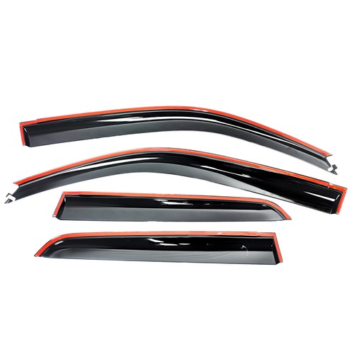 For Toyota 4Runner 2003-2009 Side Window Visor Rain Deflector Guard Chrome Trim - Picture 5 of 12