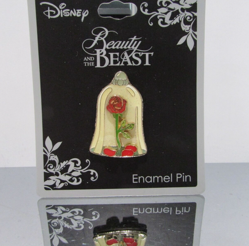 Prendedor Rosa Encantada Disney Martes Neón RARO La Bella y la Bestia - Imagen 3 de 4