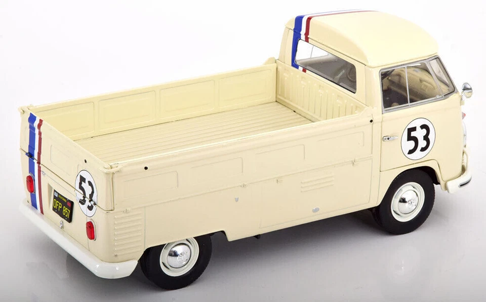 SOLIDO 1:18 DIE CAST FURGONE VOLKSWAGEN T1 PICK-UP  RACER 53  1950  ART S1806708 - Immagine 2 di 3