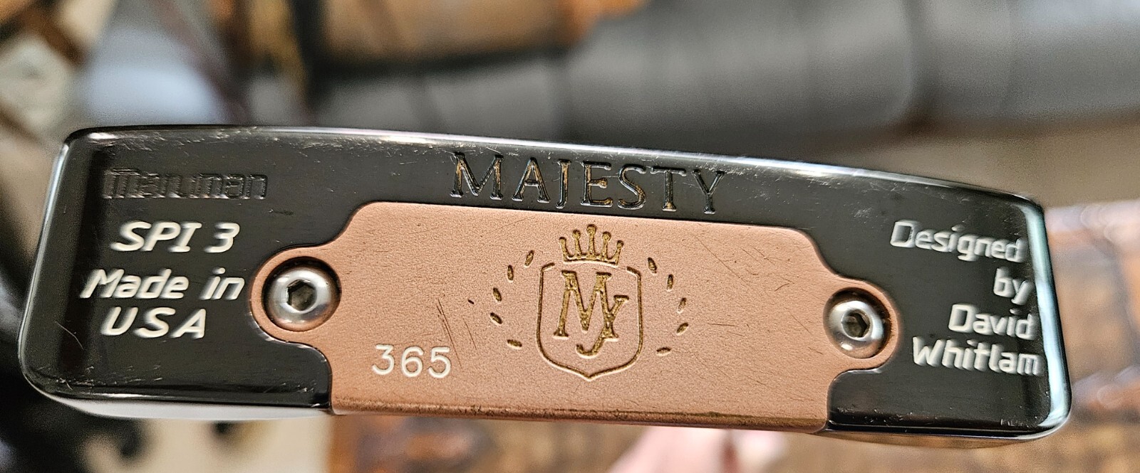 Maruman Anser Style Golf Putter #365 with real Alligator grip GREAT CONDITION