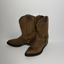 HARLEY DAVIDSON Vintage Authentic Leather Western Boots Women’s Size 6M USA Made