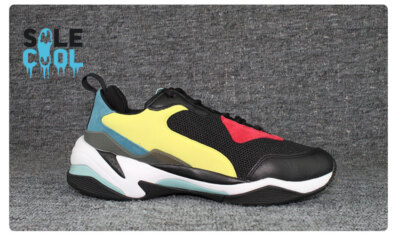 PUMA Mens Sneakers Black Red Yellow Thunder Spectra Shoes 