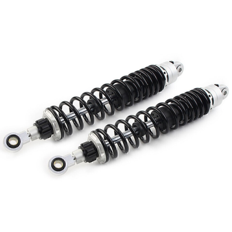 2* 390mm 15.3" Black Moto ATV Air Shock Absorber Damper For Honda