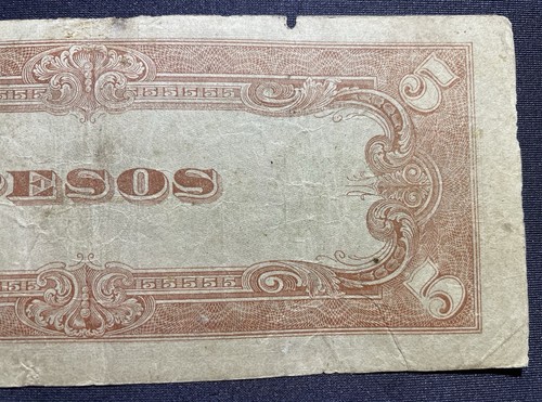 Japanese Government Five Pesos Note WW2 Occupation Note See Pictures #122324-10 - Picture 8 of 9