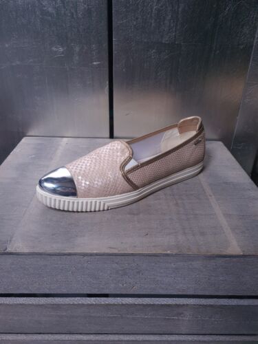 Zapatillas elegantes GEOX talla 38 (5) beige bronce mocasines mocasines #1522 - Imagen 7 de 14