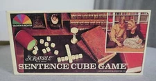 NEW Vintage 1971 Selchow & Righter Brand Scrabble Sentence Cube Game Complete