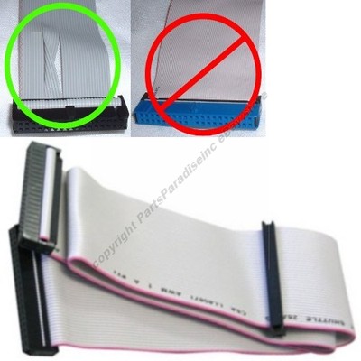 2.5ft long 2device FD/Floppy 3.5''Dual Drive/Device Flat Ribbon Cable/Cord/Wire 