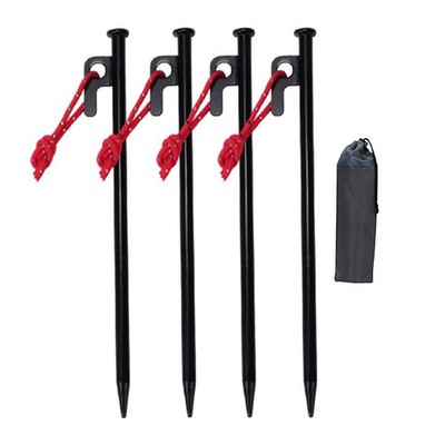 Reflektierende Abspannleinen und strapazierfähige Zeltpfähle 4 Stück für Outdoor-Events