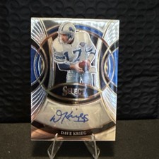 Panini 2025 Select Dave Krieg Lions Signatures Auto #SP-DKG Insert