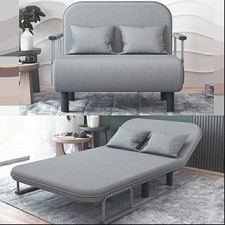 Double Fabric Sofa Bed Sleeper Couch Sofabed Settee Recliner Beds Folding