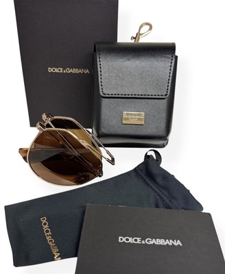 Dolce & gabbana foldable sunglasses DOLCE & GABBANA DG2302 02 R5 Gold Grey Unisex Folding 60 mm  main image 3
